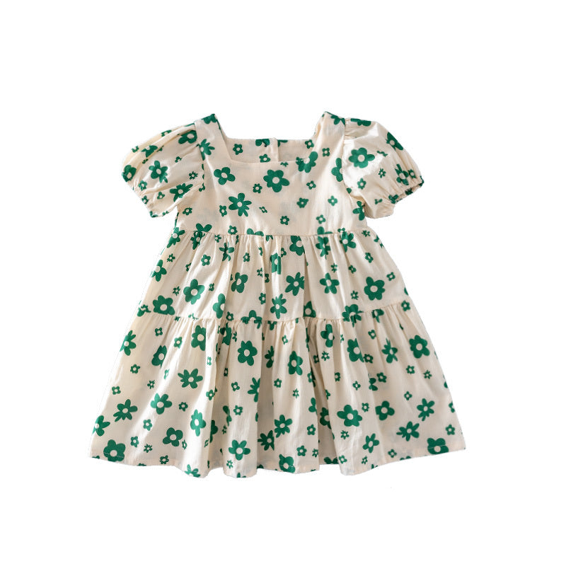 Cotton Floral Princess Dress